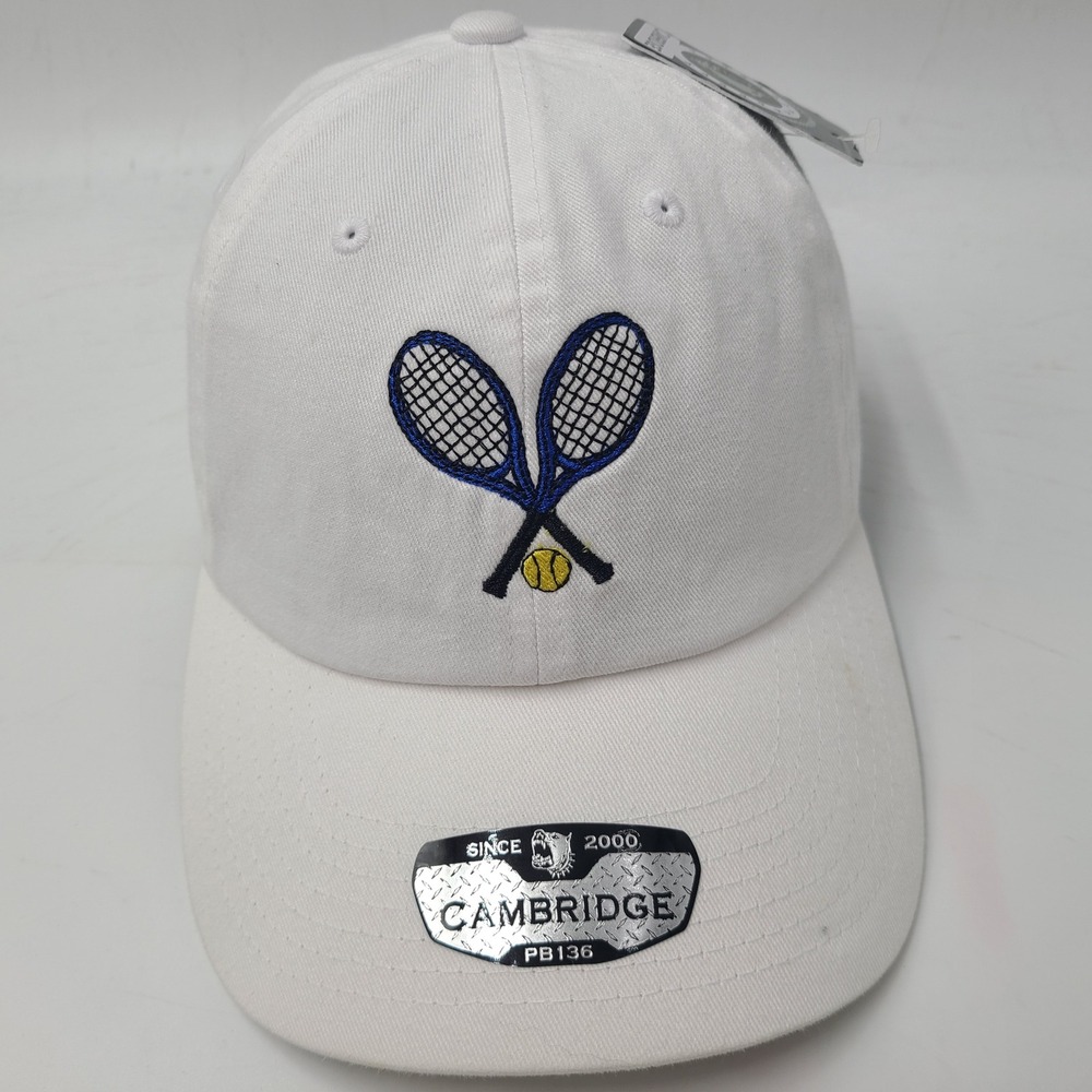 Tennis Hat Strapback Pit Bull Cambridge White Rackets Ball Casual Cotton Men